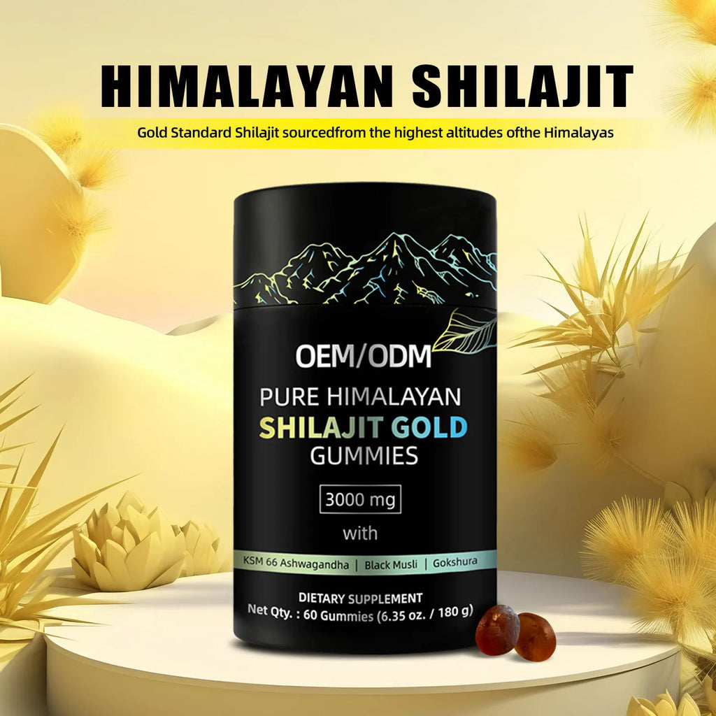 1 Bottle of Shilajit Gummies Vegetarianism Regulates Immunity Balances Nutrition and Maintains Energy and Health